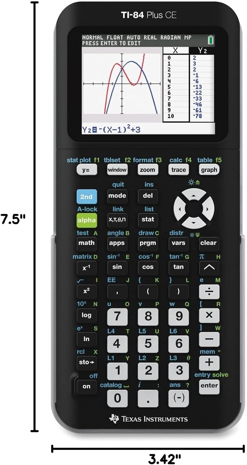 Texas Instruments TI-84 Plus CE Color Graphing Calculator