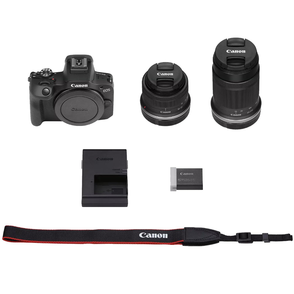Canon EOS R100 Mirrorless Camera Body with RF-S 18-45mm F4.5-6.3 is STM Lens 6052C012 Bundle with Deco Gear Photography Bag + Microphone + Monopod + Software & Accessories Kit