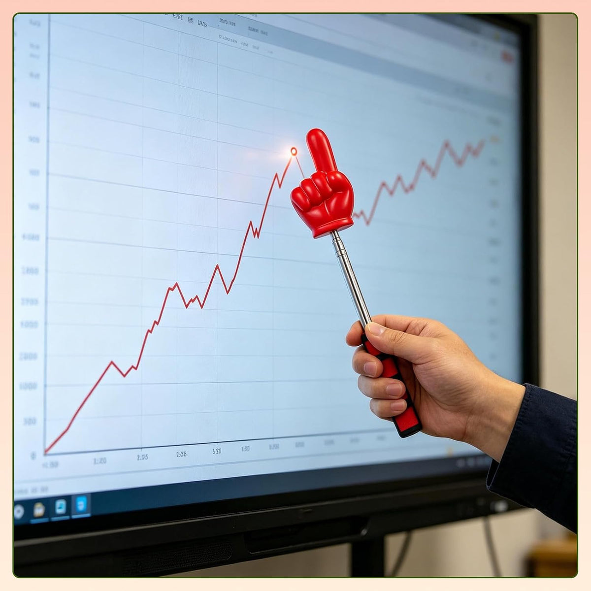2Pcs Extendable Pointer Finger Stick,37" Telescopic Teacher Pointer