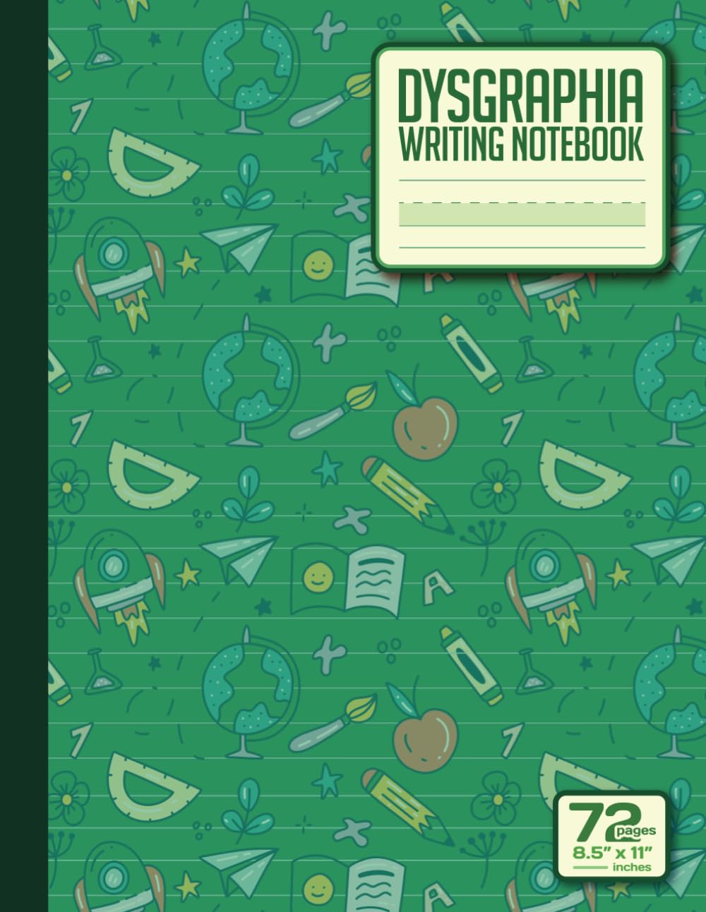 Pastel Highlighted Handwriting Notebook, 8.5 × 11 in. (72 Pages)
