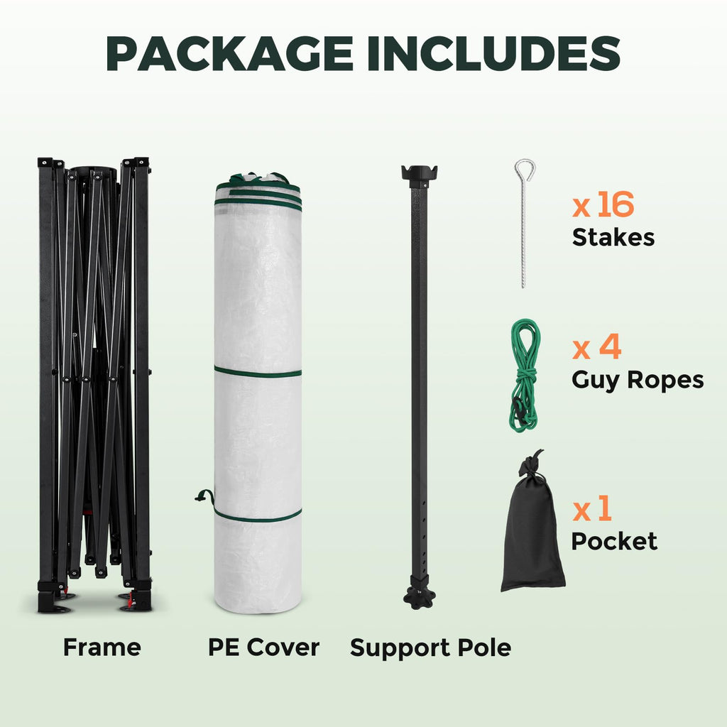 EAGLE PEAK Pop-Up Walk-In Greenhouse (Multiple Sizes)