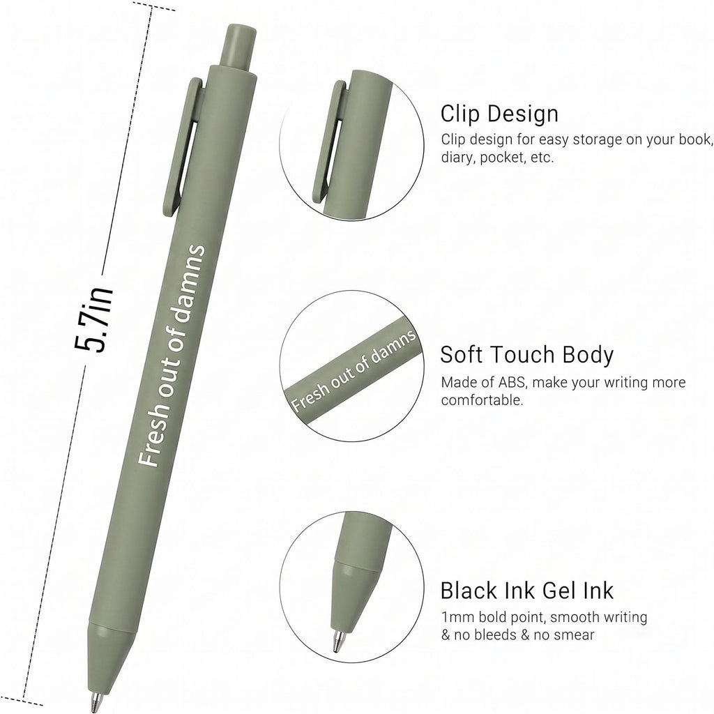 10Pack Bible Pens No Bleed Through, Christian Inspirational Ballpoint Pen