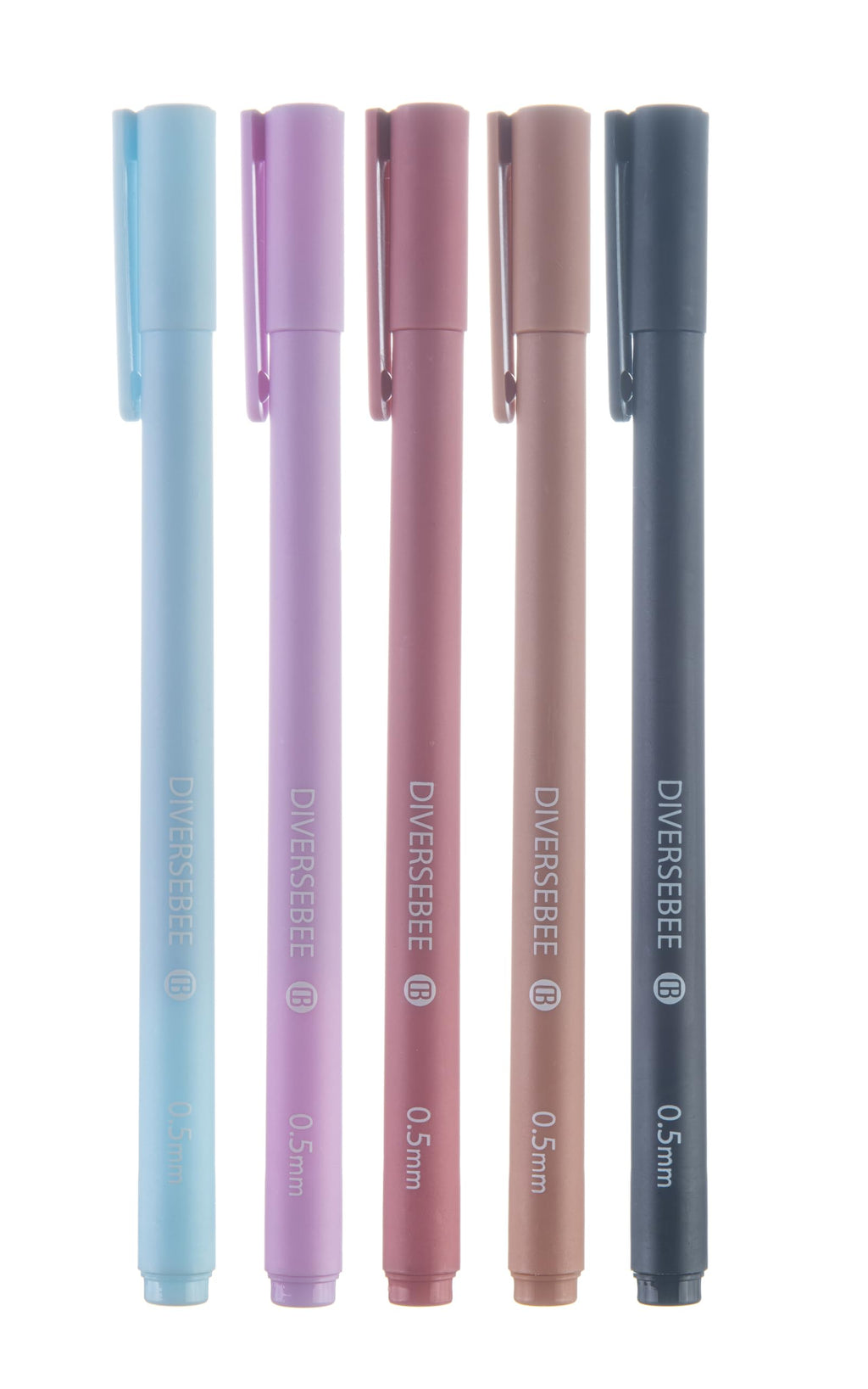DIVERSEBEE Black Gel Ink Pens, 0.5 mm Gel Pens Fine Point