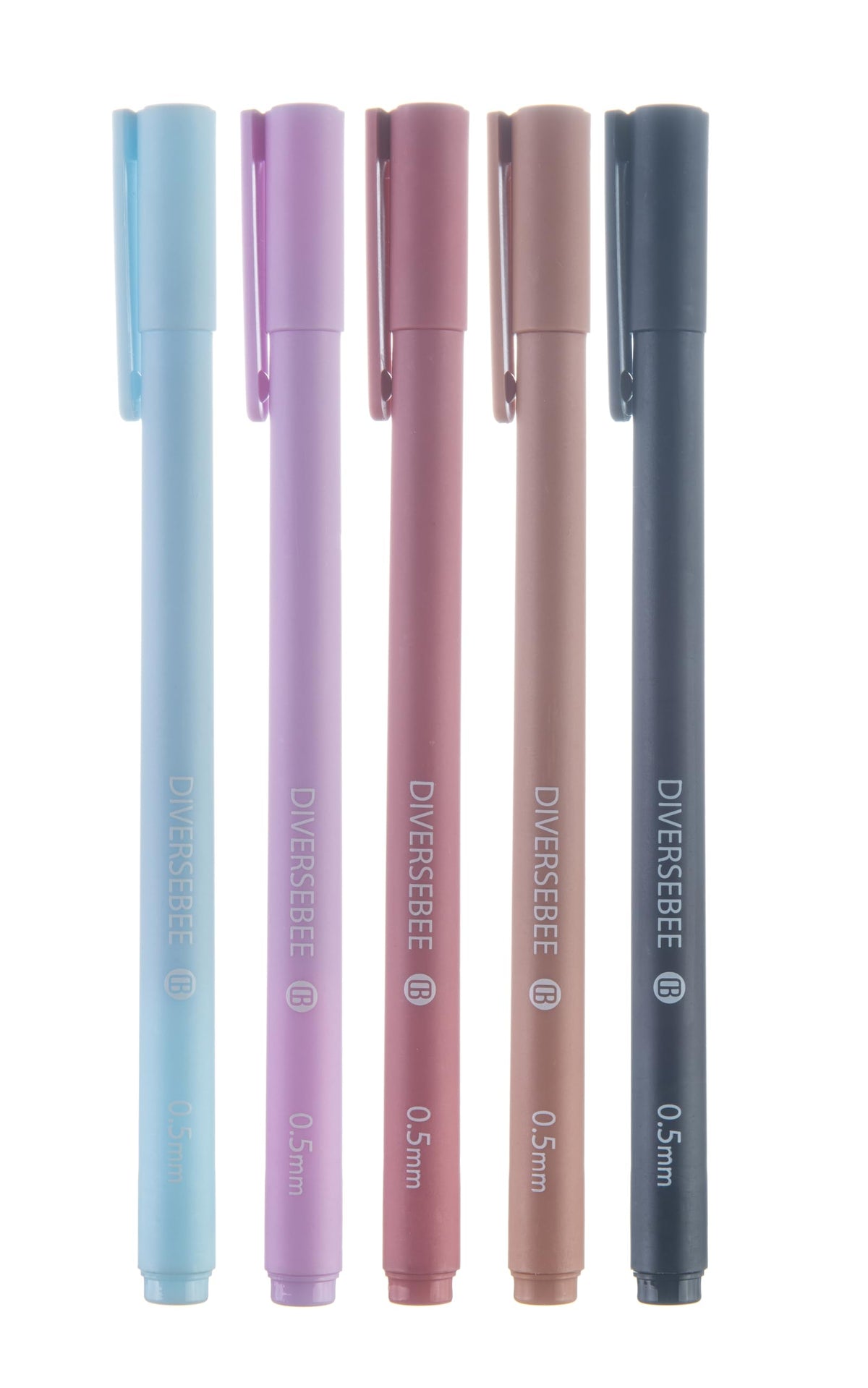 DIVERSEBEE Black Gel Ink Pens, 0.5 mm Gel Pens Fine Point