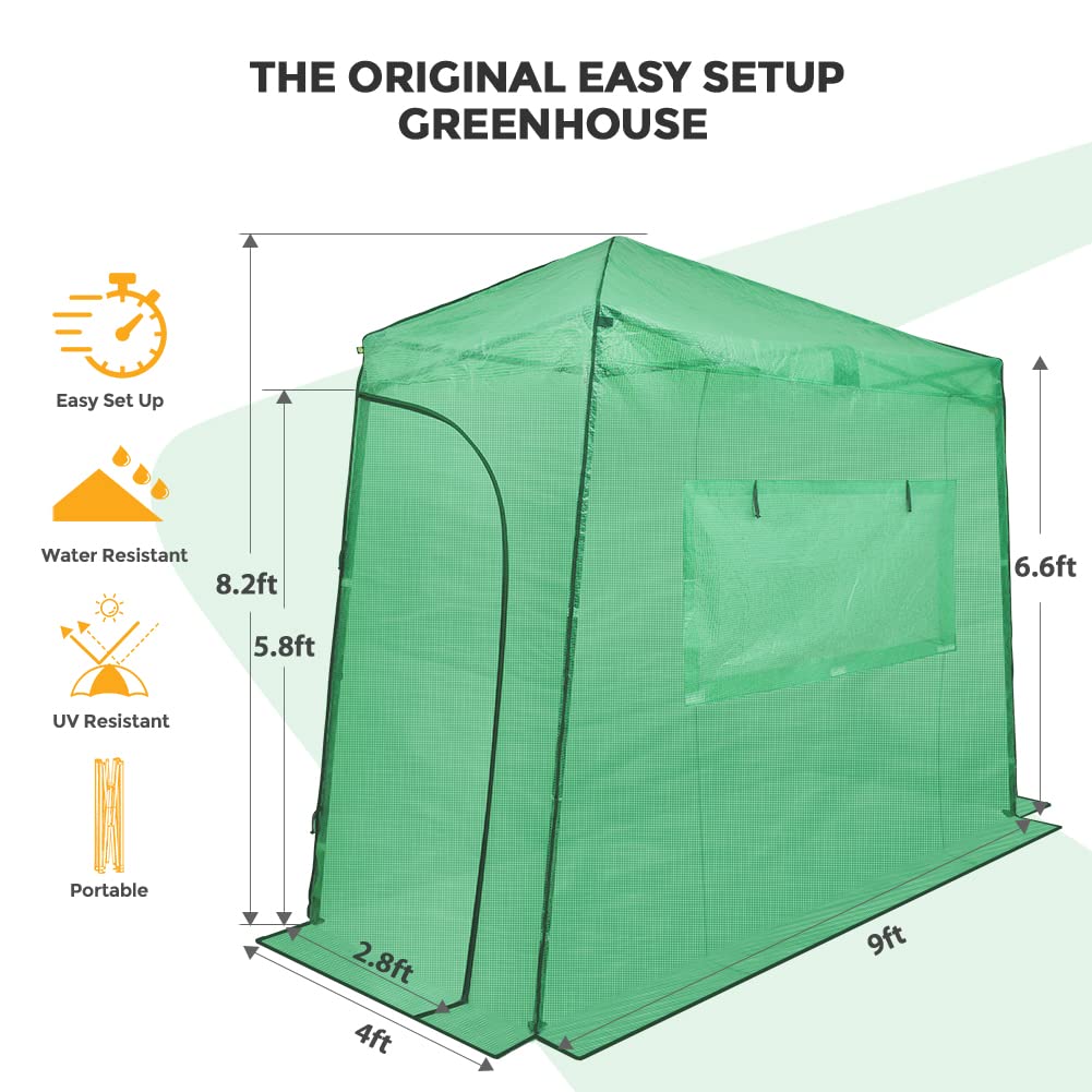 EAGLE PEAK Pop-Up Walk-In Greenhouse (Multiple Sizes)