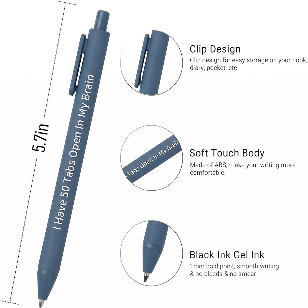 10Pack Bible Pens No Bleed Through, Christian Inspirational Ballpoint Pen