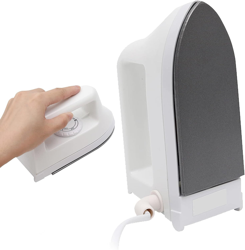 Mini Heat Press Machine - 6.6“ x 2.67” x 3.85“ Craft Iron for Perler Beads and DIY Vinyl Heat Transfer Shirts, Bags, and More - Perfect for Small and Narrow Areas