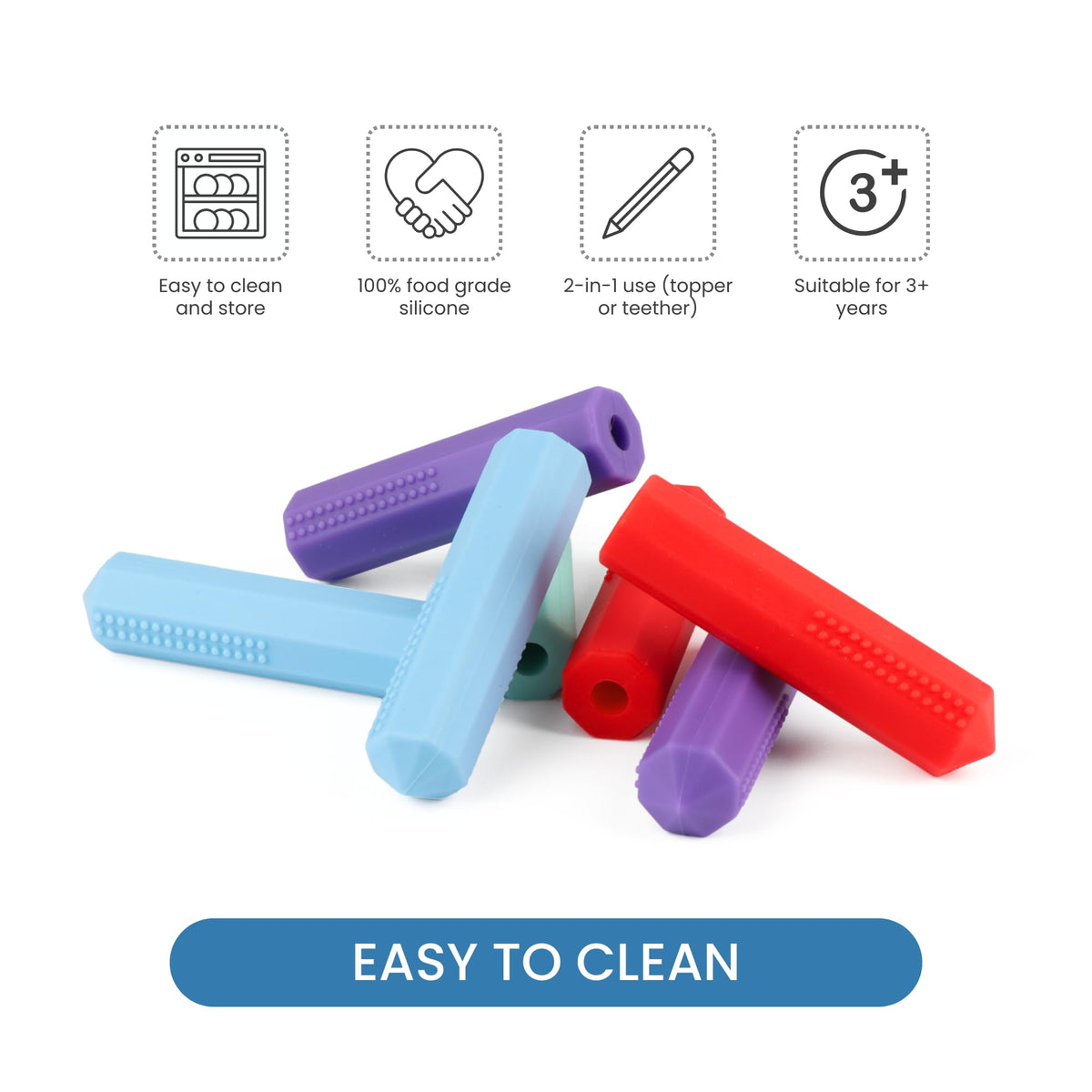 Sensory Chew Pencil Topper for Autistic Chewers