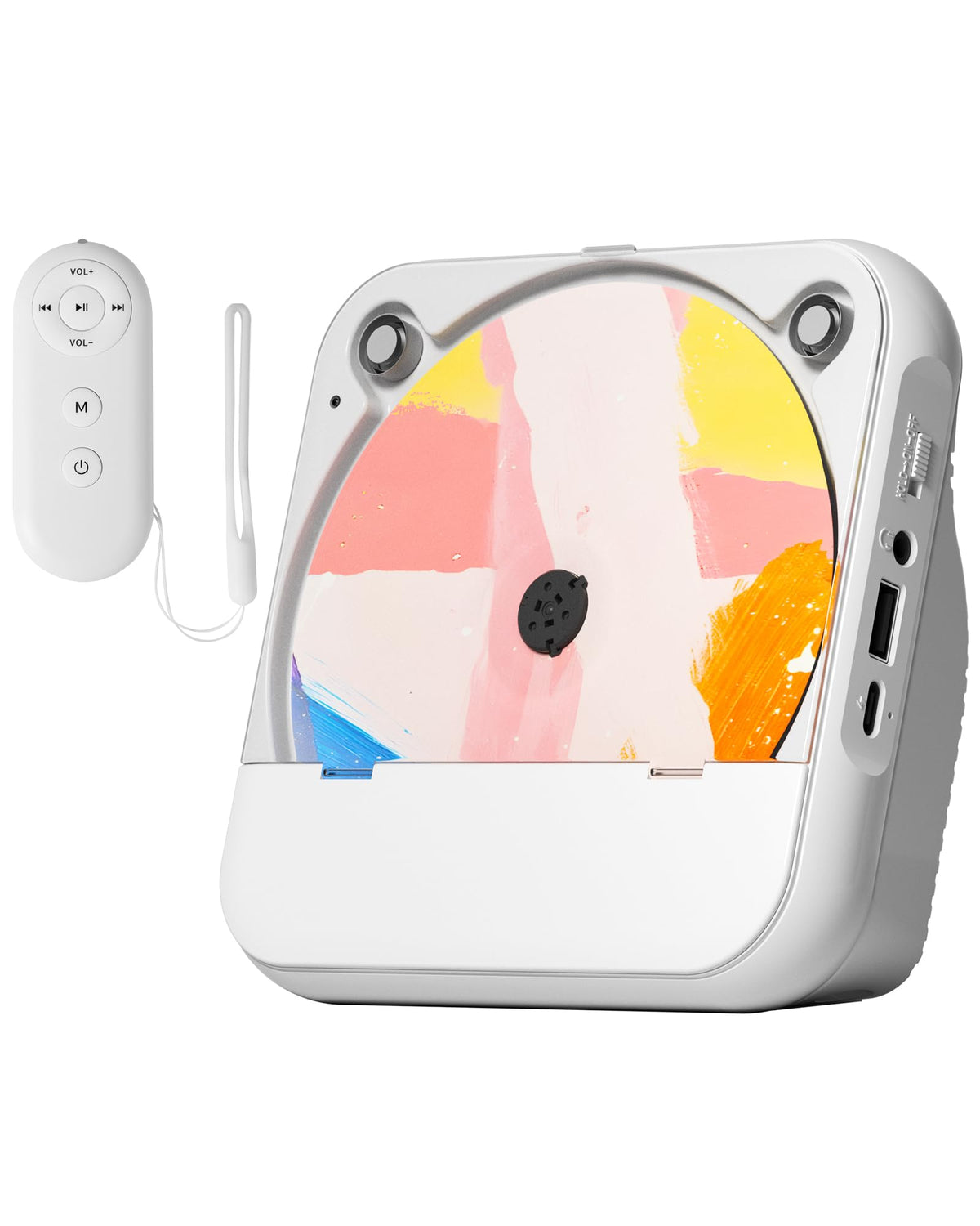 ENVYCLOUD Rechargeable CD Player with Speakers for Learning (K–12)