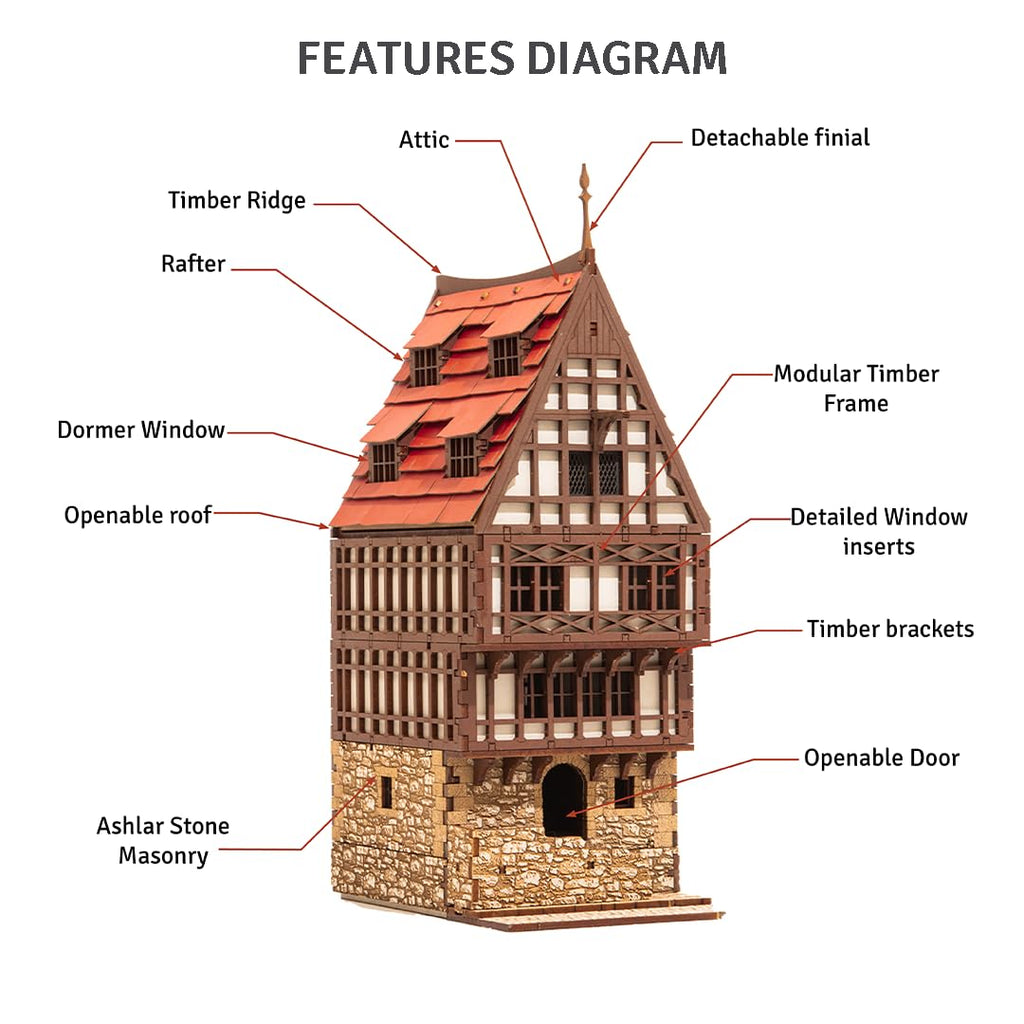 I BUILT IT Medieval Building Model Kits (Select Model)