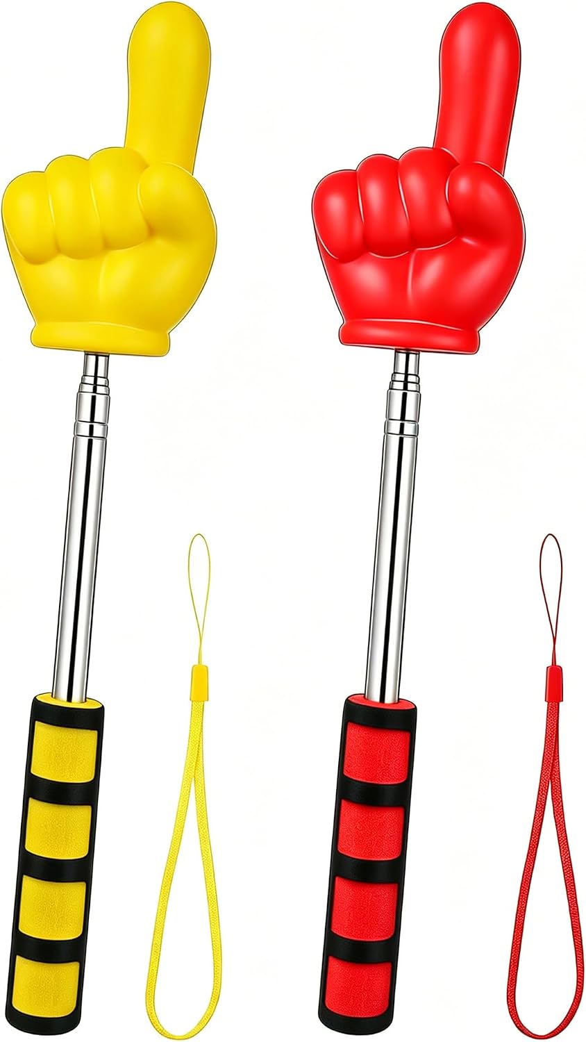 2Pcs Extendable Pointer Finger Stick,37" Telescopic Teacher Pointer
