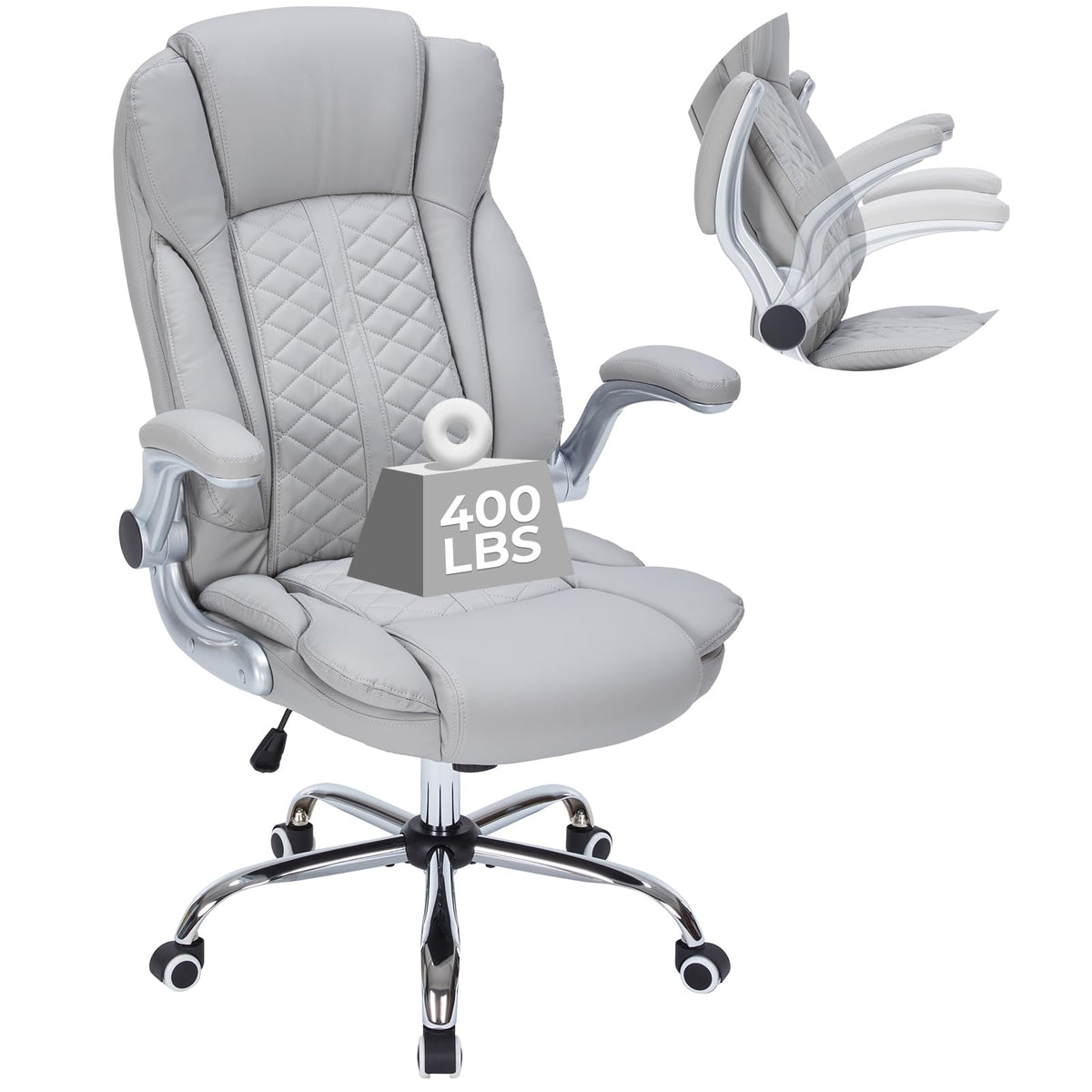 HESL 350 lb High-Back Executive Desk Chair (Multiple Colors)