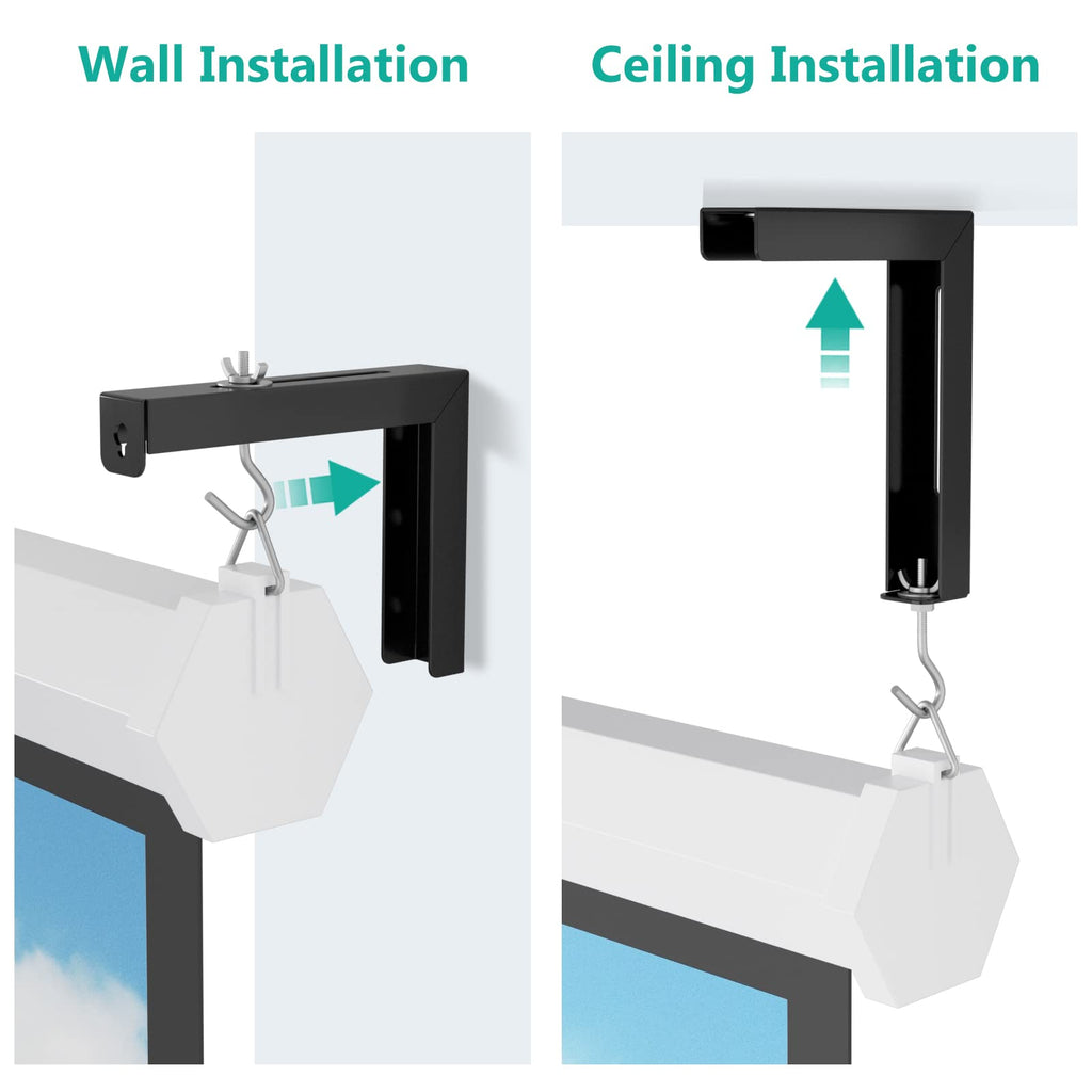WALI Universal Projector Screen Ceiling Mount, Holds up to 66 lbs
