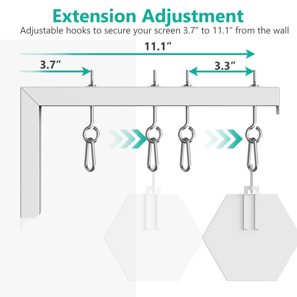 WALI Universal Projector Screen Ceiling Mount, Holds up to 66 lbs