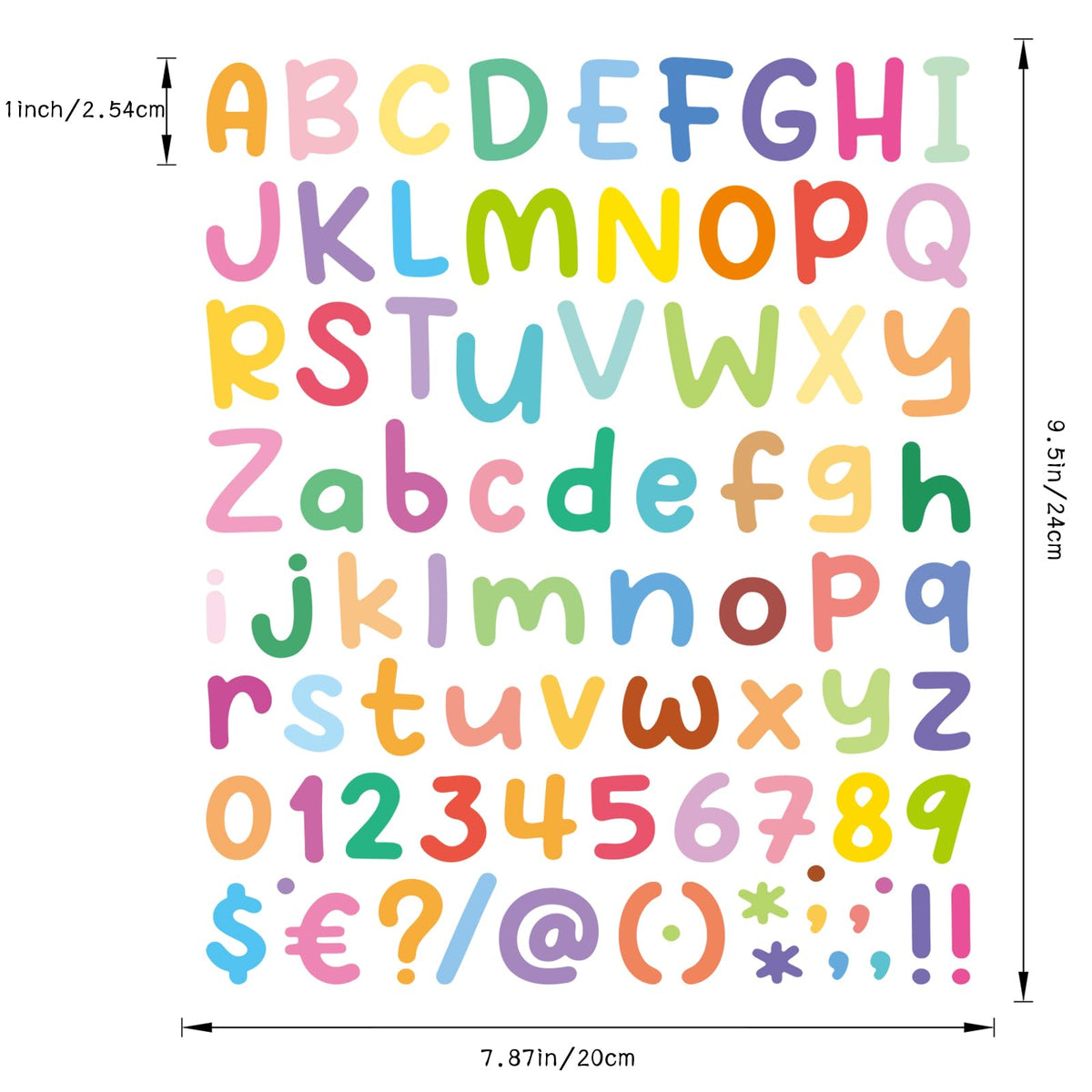 1512 Letter Stickers 12 Sheets Alphabet Stickers Vinyl Self-Adhesive Number Alphabet Vinyl Stickers, Mailbox Numbers Labels DIY Crafts Art Making, Decals for Sign,Scrapbook, Classroom Decor, Door