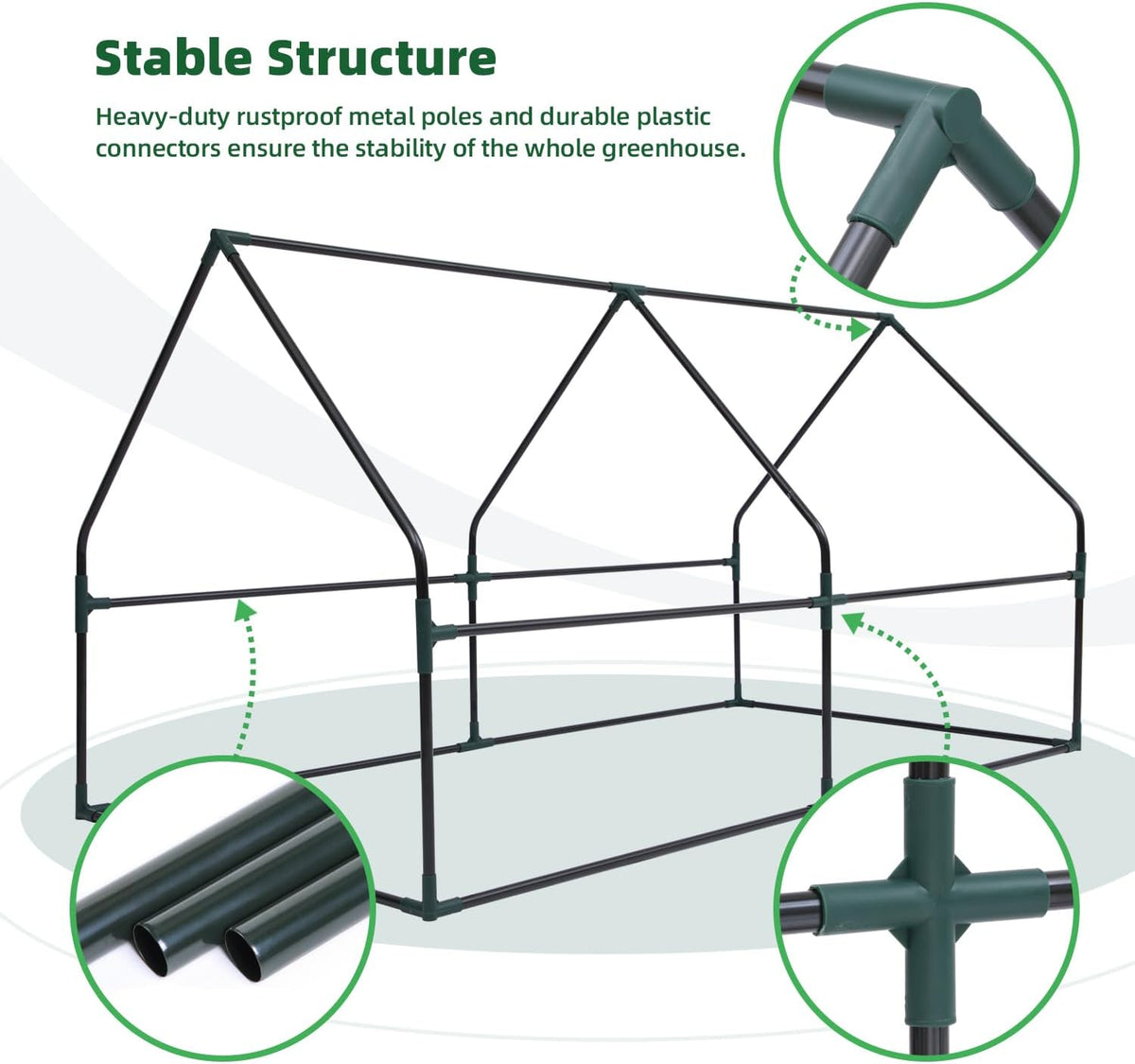Ohuhu Portable Mini Greenhouse (71 × 36 × 36 in)
