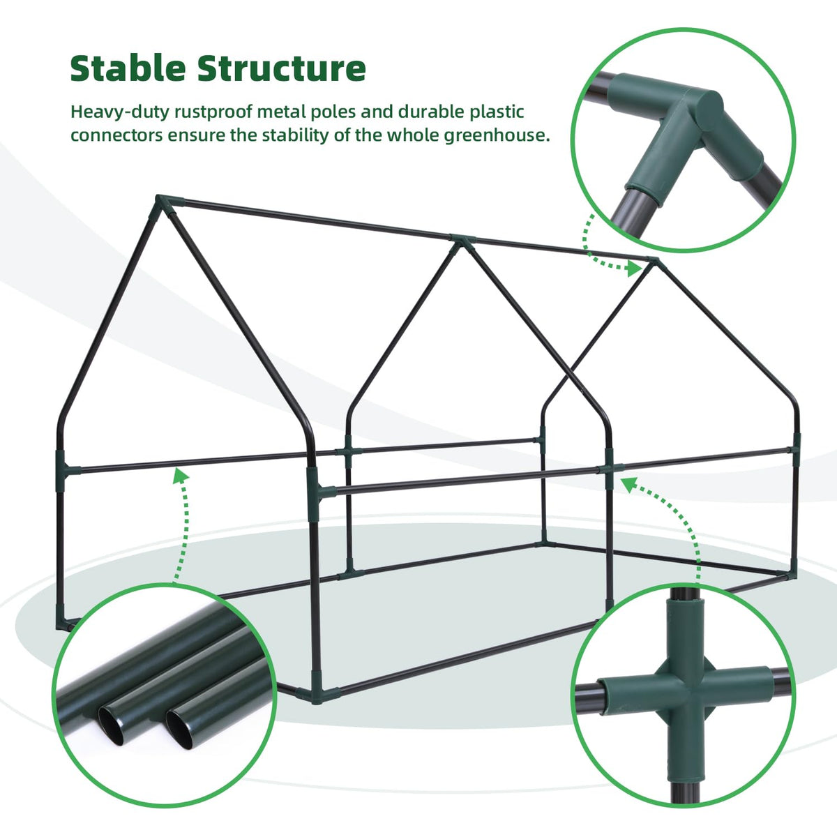 Ohuhu Portable Mini Greenhouse (71 × 36 × 36 in)