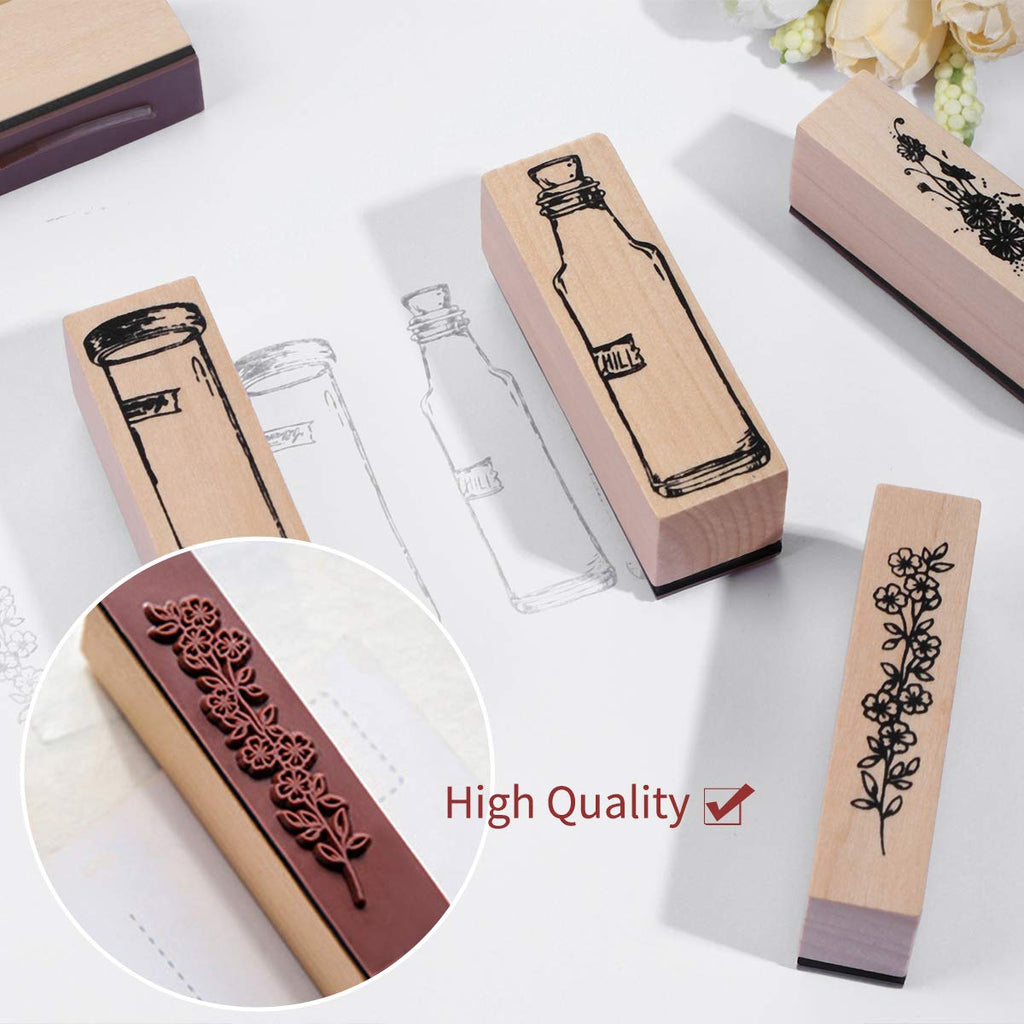 UCEC CRAFT: 70-Piece Alphabet Rubber Stamp Set for Clay & Crafting – Letters, Numbers & Punctuation