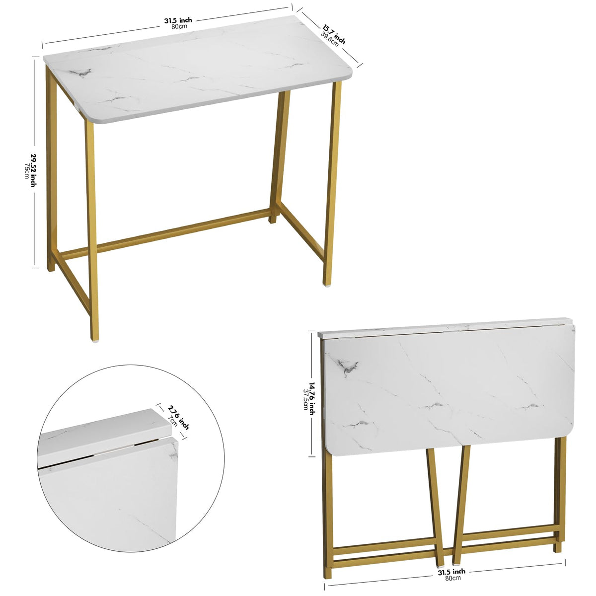 WOHOMO Folding Student Desk