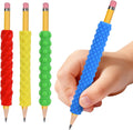 Sensory Pencil Grips for Kids & Adults, 4 Pack Textured ADHD Fidget Tools