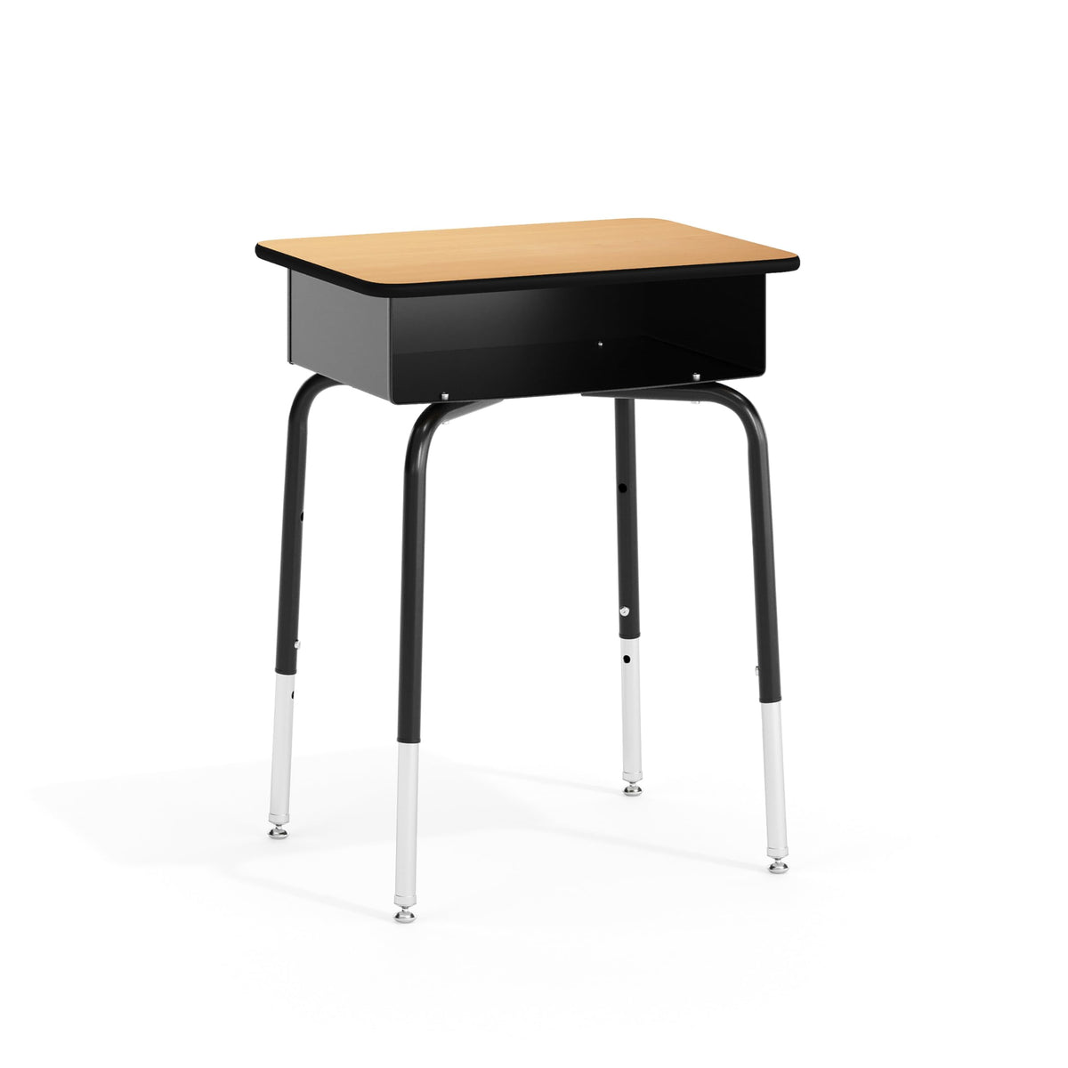 EMMA + OLIVER Adjustable Student Desk with Book Box
