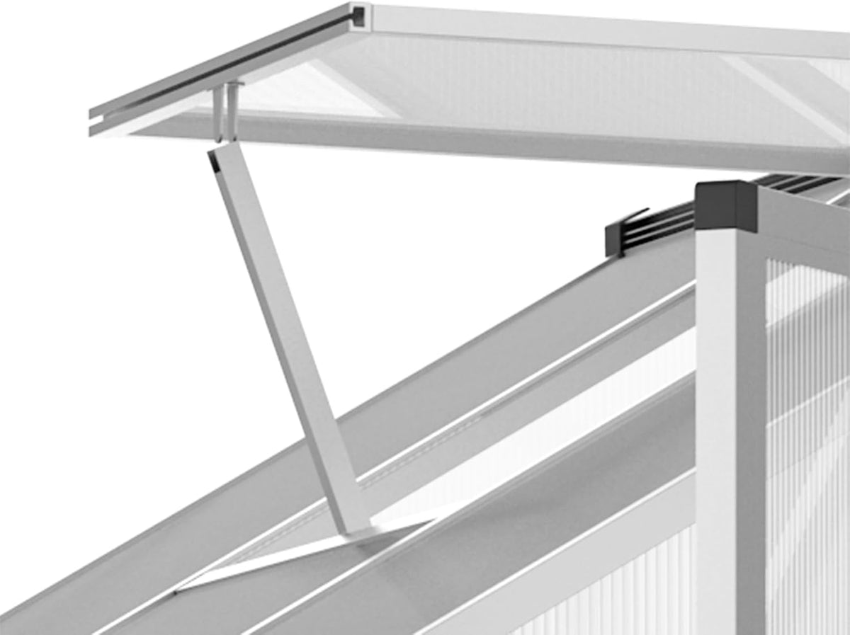 Outsunny Polycarbonate Greenhouse, Up to 60 Sq Ft (4 ft × 6 ft to 10 ft × 6 ft)