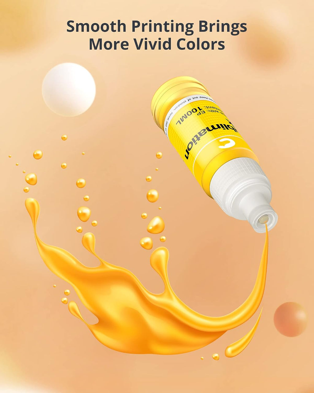 Hiipoo Sublimation Ink Refilled Bottles Work with ET-2800 ET-2903 ET-2980 ET-4800 ET-15000 ET-2803 ET-2850 ET-3760 ET-4760 Inkjet Printer Heat Press Transfer on Mugs T-Shirts Pillows Phone Case