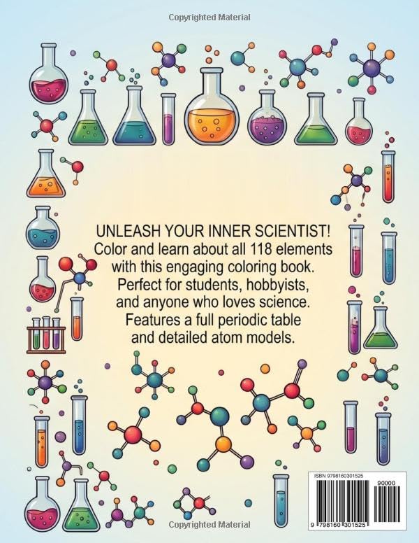 Sublime Joy: Decorate Periodic Table Elements, Color Interior (Middle & High School)