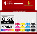GI-26 GX7021 GX4020 Ink Refill Bottle Compatible for Canon 26 Ink