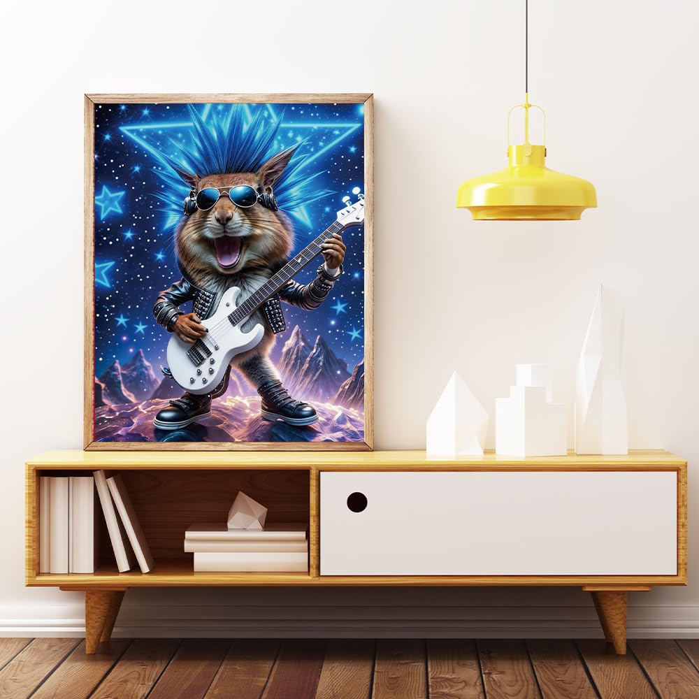 VICESESE 5D Diamond Painting Kit for Adults 12x16 Inch Diamond Art Set Cute Duck Animal Diamond Painting DIY Diamond Art Full Drill Crystal Painting for Home Wall Decor