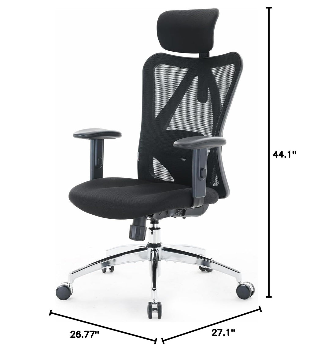 SIHOO M18 Ergonomic Office Chair, Mesh Back Desk Chair with Headrest