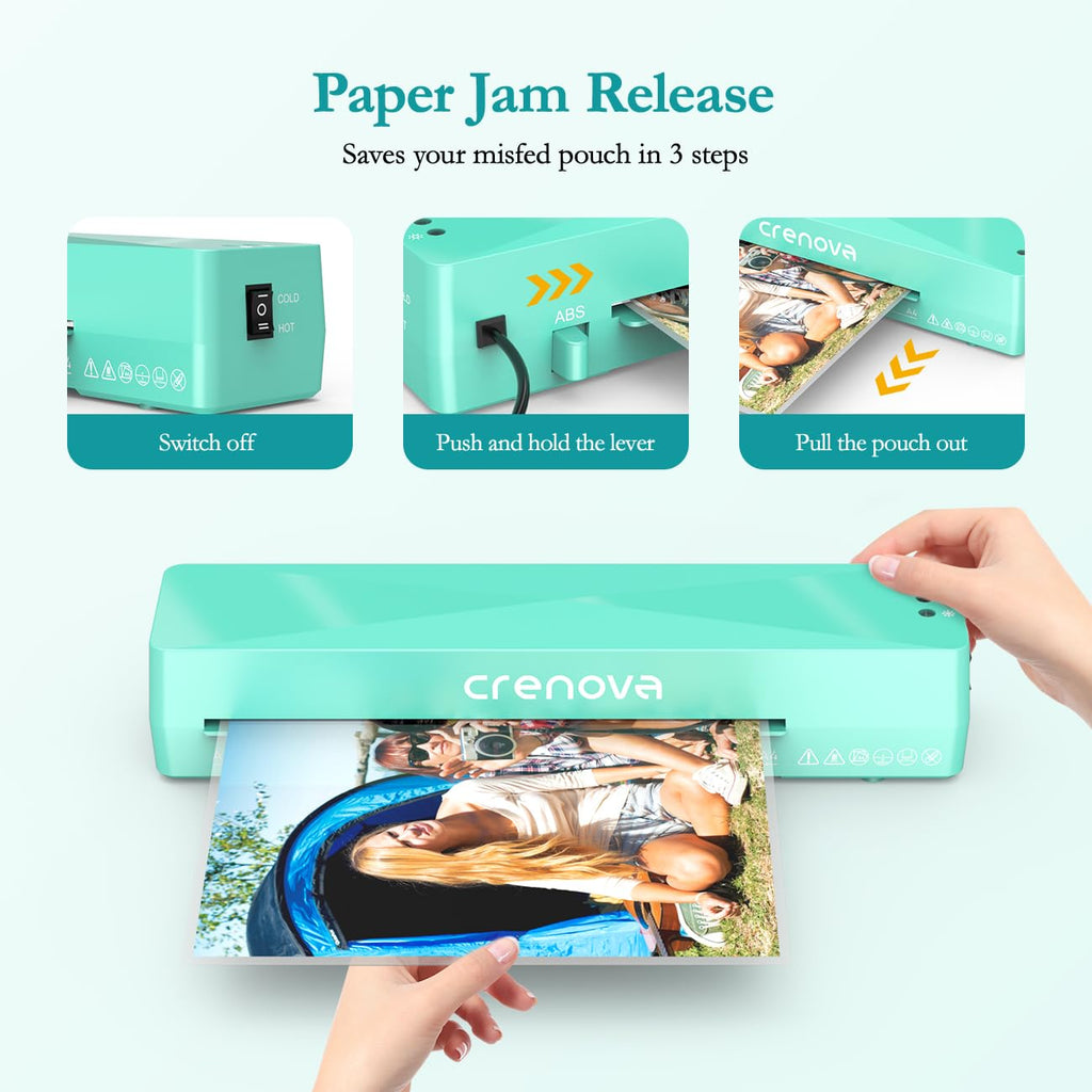 13" A4 Thermal Laminator with 10 Laminating Sheets