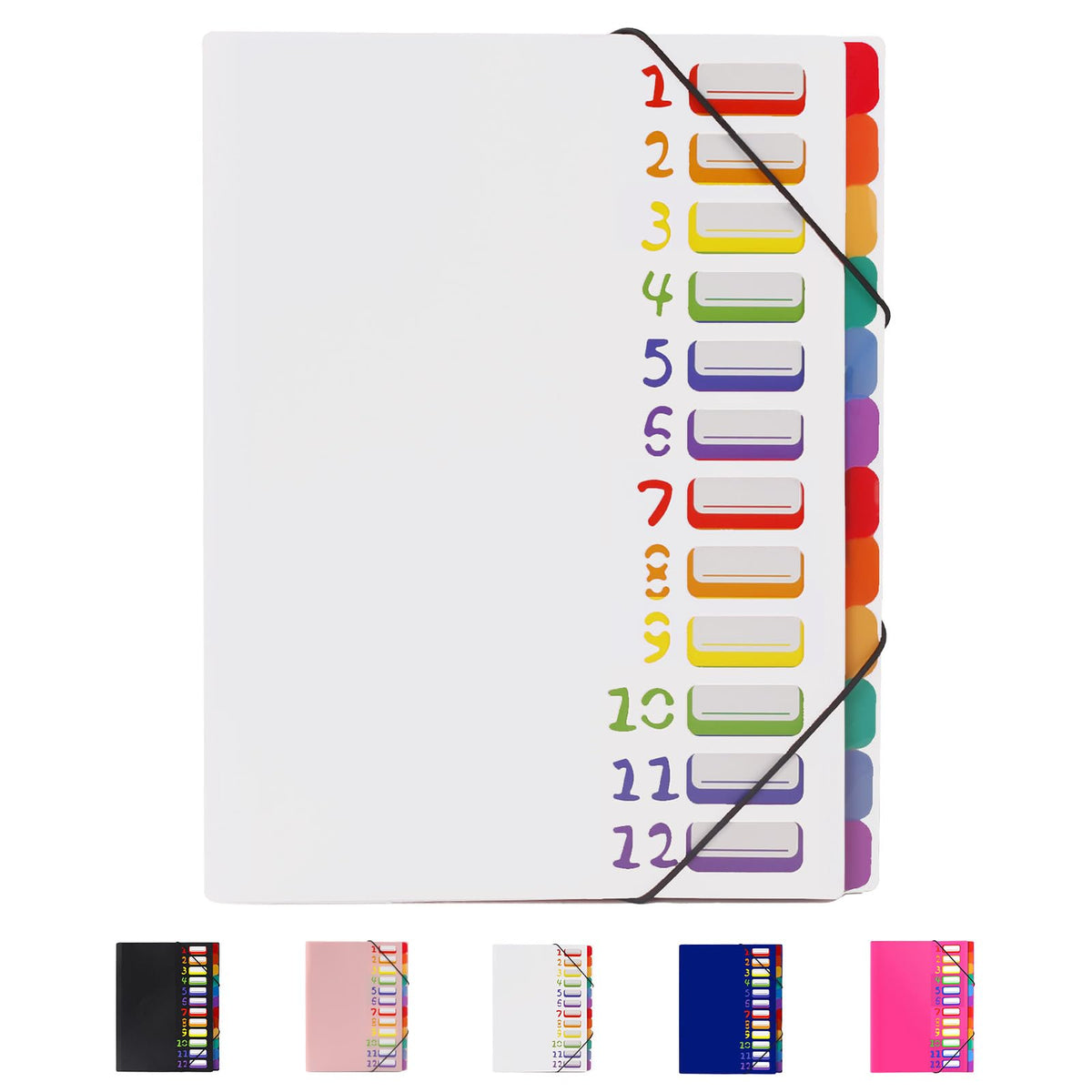 24 Pockets Expanding File Folder Organizer,Accordion File Organizer