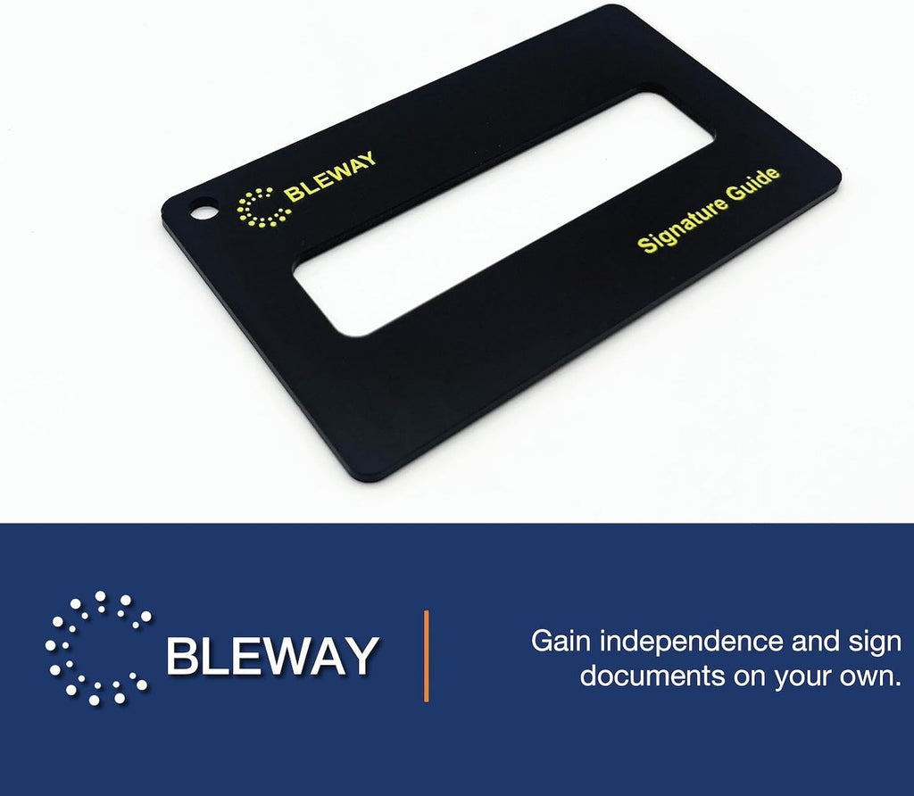 Signature Guide Card for Visually Impaired