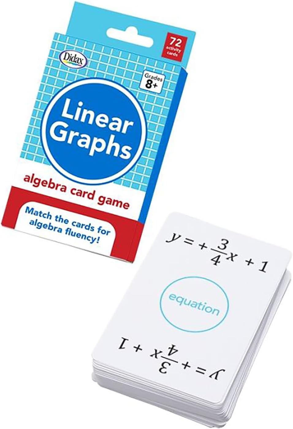 Didax: Linear Graphs Algebra Matching Card Game (Grades 8+)
