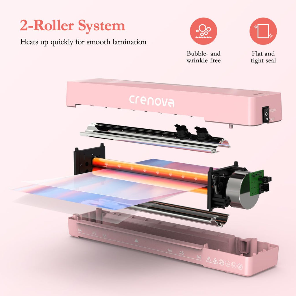 13" A4 Thermal Laminator with 10 Laminating Sheets