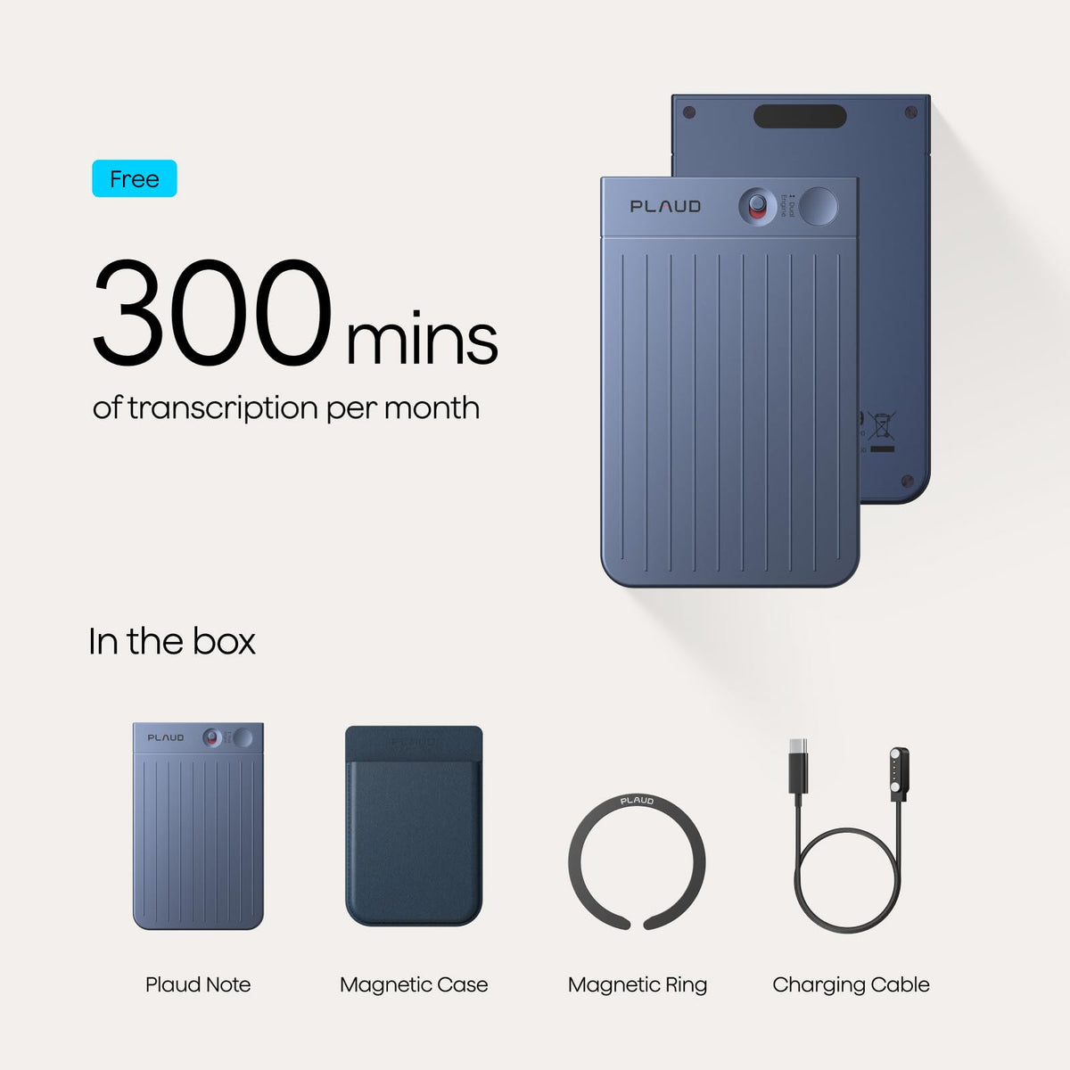 Plaud Note AI Voice Recorder Transcribe & Summarize, Non-Pro Version