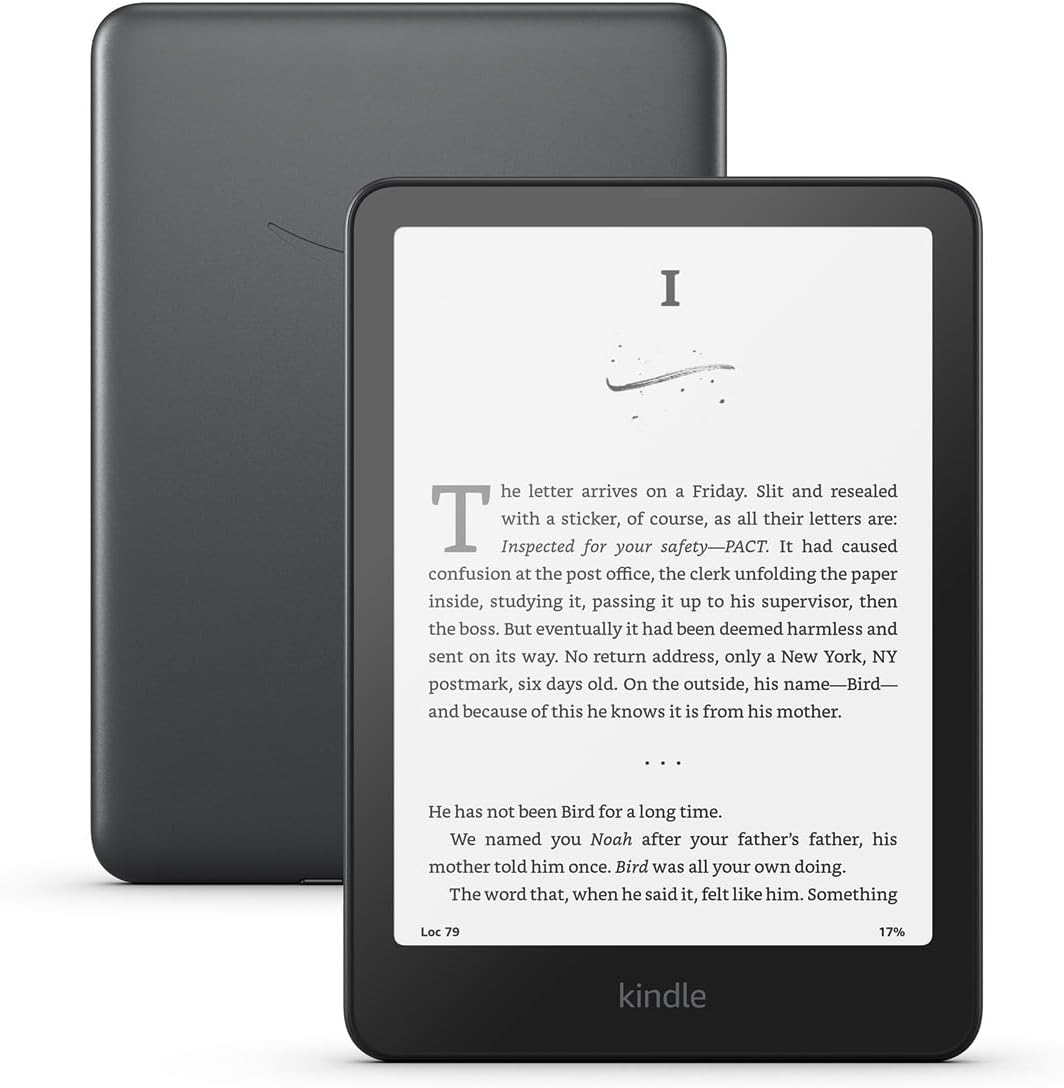 Amazon Kindle Paperwhite Signature Edition 32GB (2024 model) – Auto-adjusting front light, wireless charging, and weeks of battery life – Metallic Black