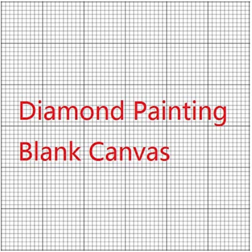 5Pcs/Lot 30x40CM Diamond Painting Canvas with Glue, Round/Square Blank Grid Canvas for Customized Art