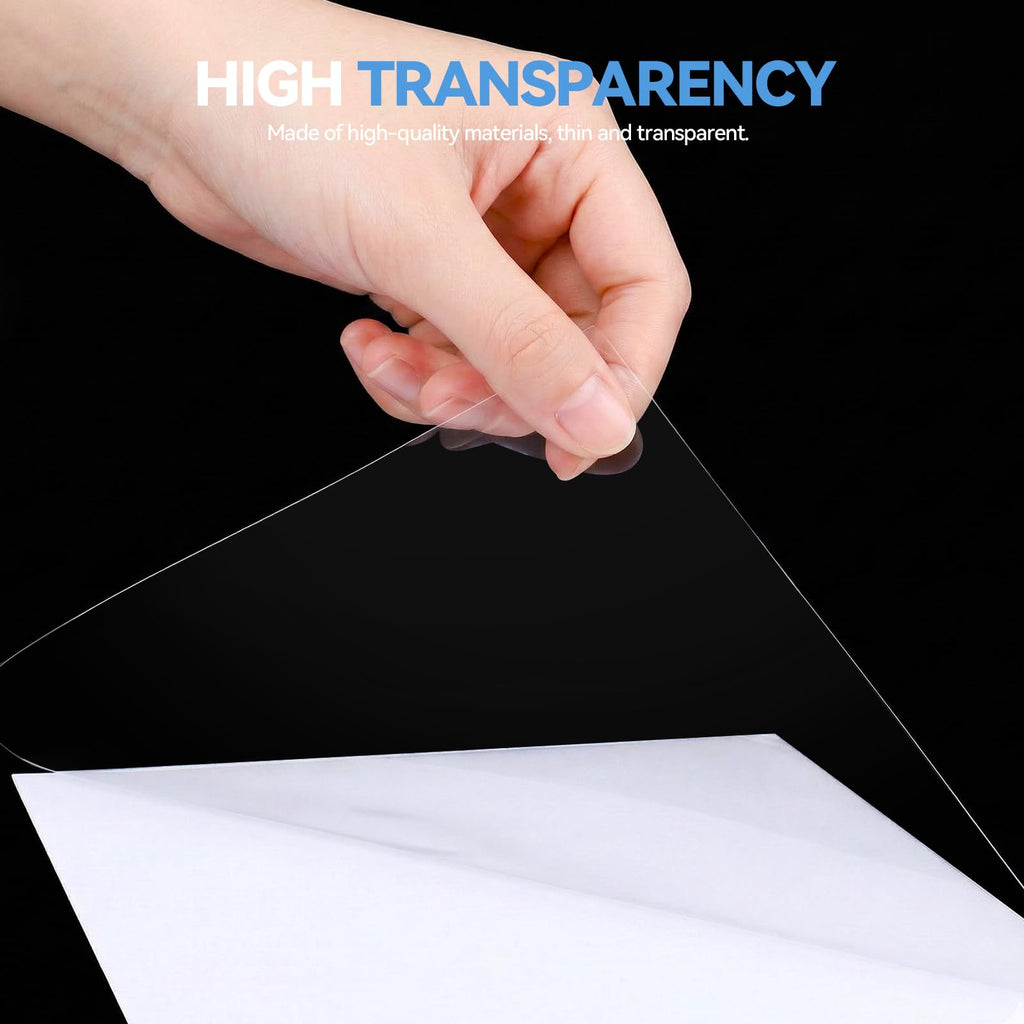 36 Sheets Holographic Laminating Sheets Clear Self Adhesive Sticker Paper