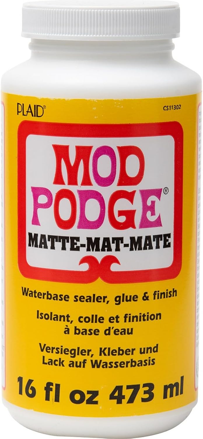 Mod Podge Matte Decoupage Glue, Sealer & Finish – 16 oz