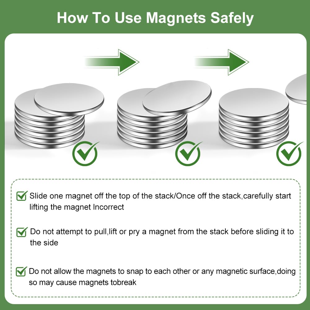 RHINOCATS 400Pcs Small Magnets, 4 Different Sizes Tiny Mini Magents, Multi-Use for Fridge, DIY, Office, Hobbies, Crafts and Science