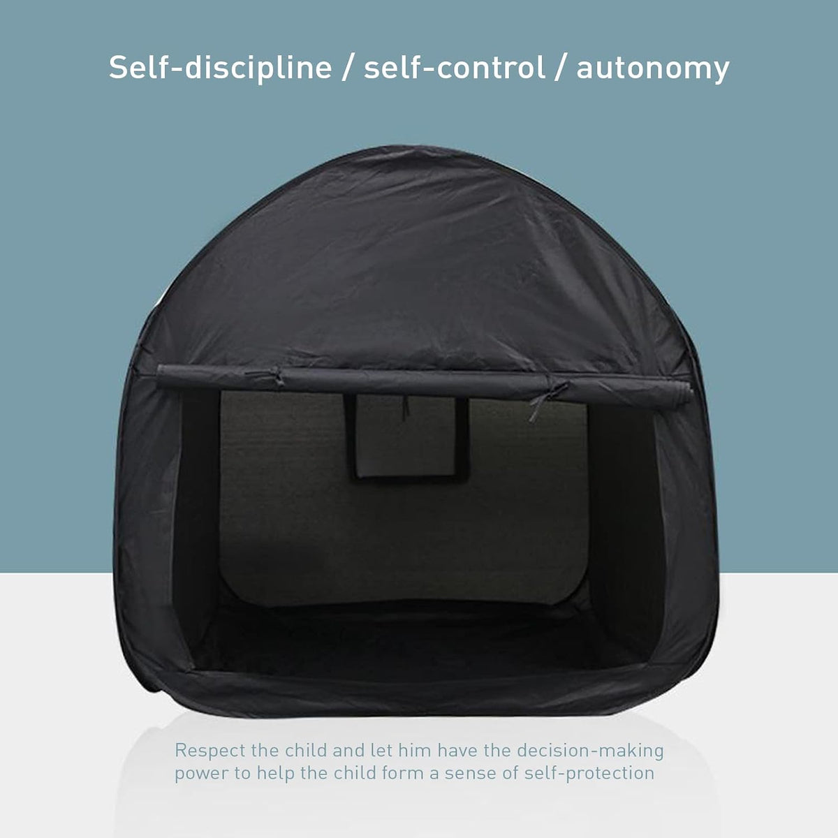 Sensory Tent for Kids 35.4 * 35.4 * 35.4 in- CPC Certified Calming Hideout with Blackout & Quiet Corner | Portable Collapsible Pop-Up Tent for Autism, ADHD, SPD | Improve Focus in Classroom, Bedroom