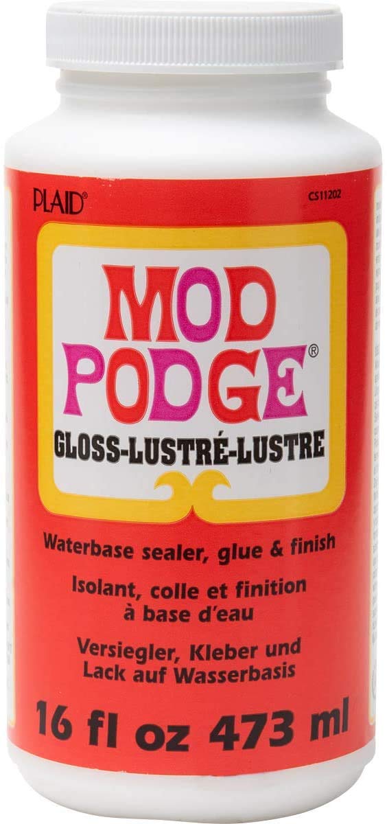 Mod Podge: Complete Decoupage Kit – Matte & Gloss (Two 16 oz) with 4-Piece Foam Brush Set