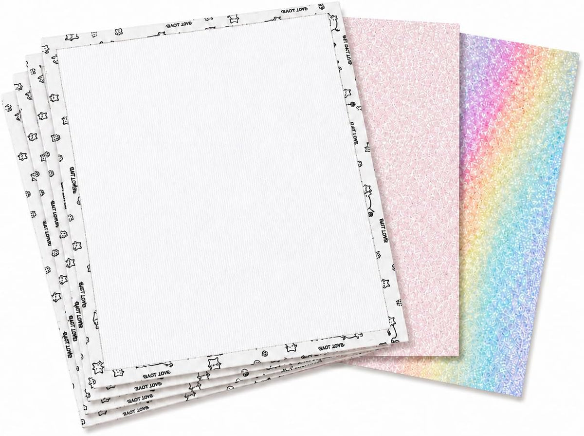 Thick Textured Fuse Bead Ironing Paper 7 Pack, 0.01 Inch Fiberglass Iron Cloth, Reusable Heat Transfer Sheet for Bead Craft Finishing, 7.87 x 5.91Inch (Cloth)
