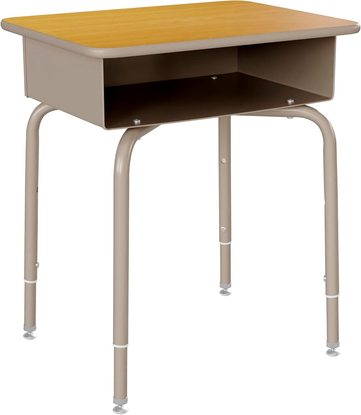 EMMA + OLIVER Adjustable Student Desk with Book Box
