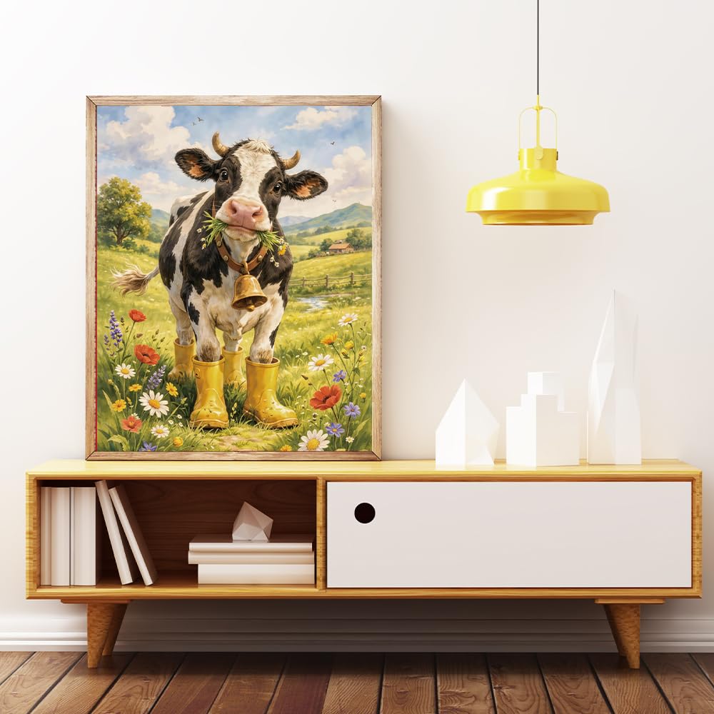 VICESESE 5D Diamond Painting Kit for Adults 12x16 Inch Diamond Art Set Cute Duck Animal Diamond Painting DIY Diamond Art Full Drill Crystal Painting for Home Wall Decor
