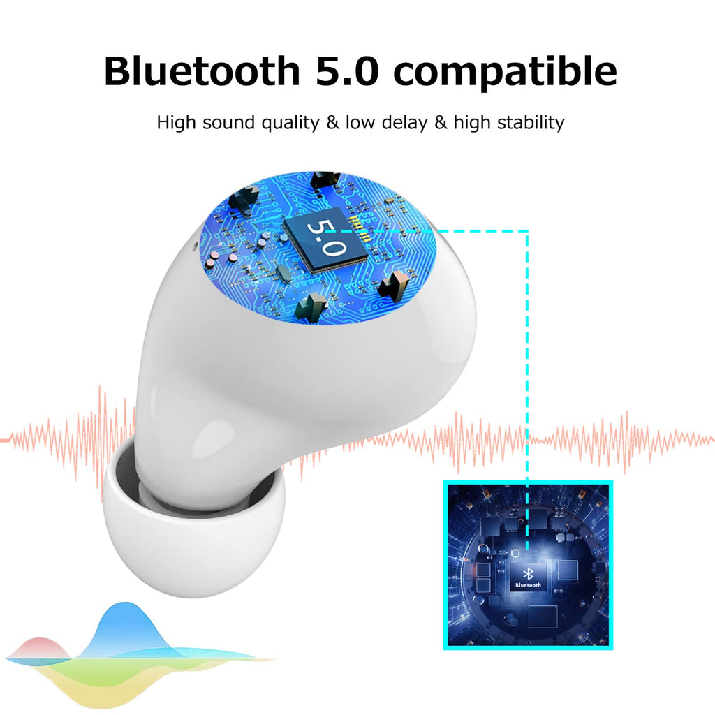 Kids Wireless Earbuds, Noise Reduction Earbuds for Kids Bluetooth 5.0 Waterproof in-Ear Headphones with Mic and Charging Case, Deep Bass Touch Control 36H Playtime Headset for School.