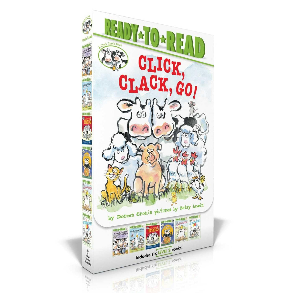 Doreen Cronin: Click, Clack, Go! (6-Book Ready-to-Read Level 2 Boxed Set)