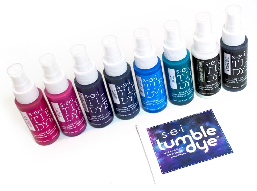 Sei Tie Dye Kit Natural Fade, 8 Color Earth Tone Fabric Dye Spray Set